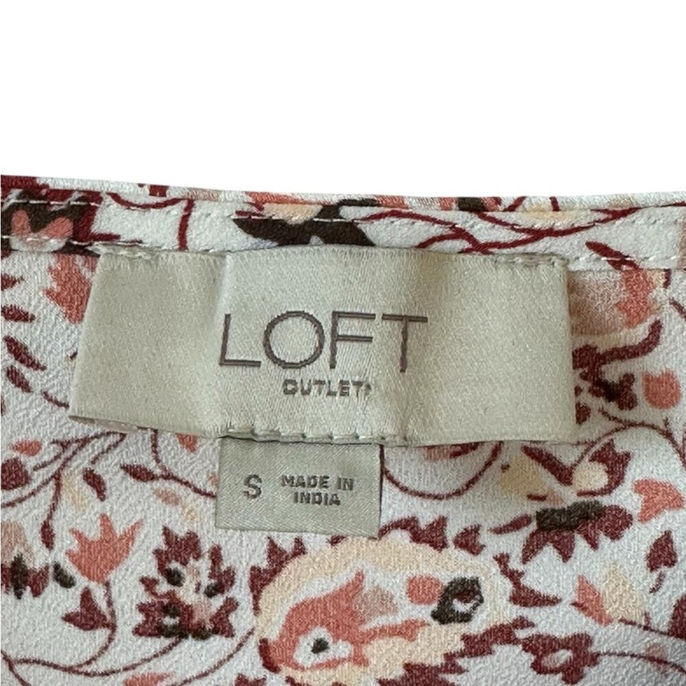 LOFT Floral Satin Cami Tank – Women’s Size Small - Picture 3 of 3